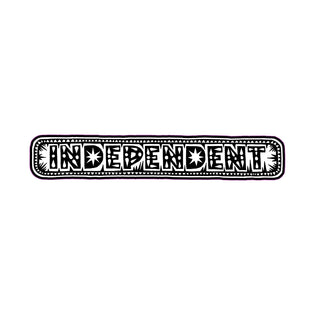 Husky Bar 8in Independent Stickers (25 Pack) Black/White