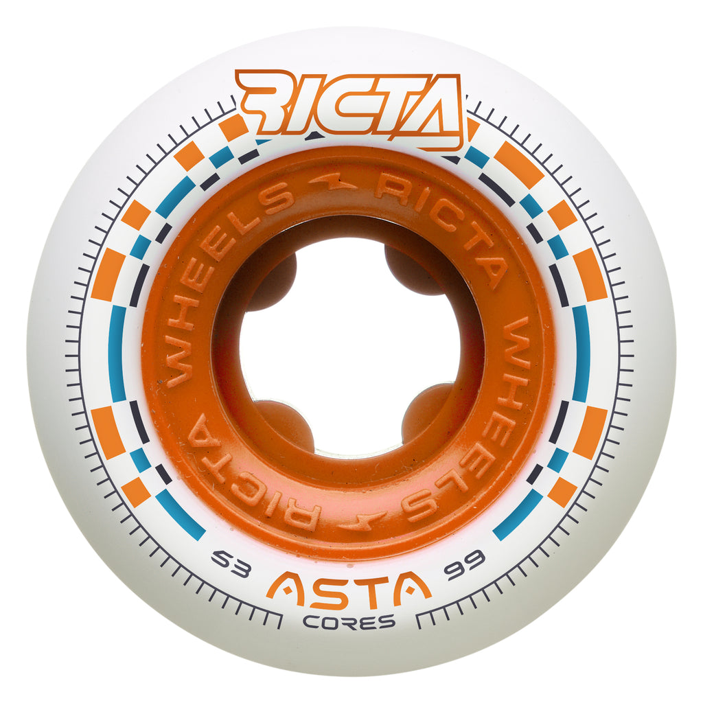 53mm / 99A Asta Cores | Round Skate Wheels | Ricta Skateboard Wheels Canada