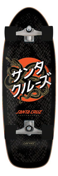 10.54in Japanese Snake Dot Pig |Carver Surf Skate | Santa