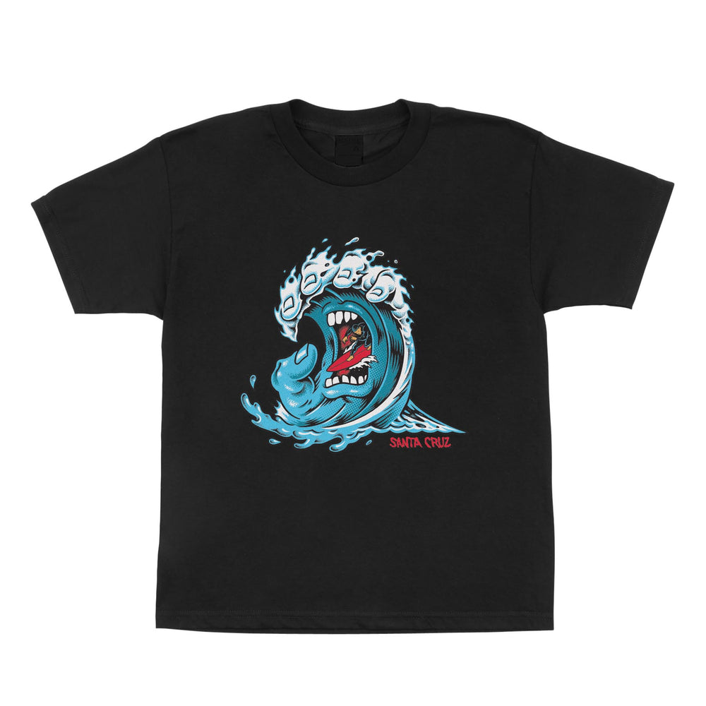 Screaming Wave Front T-Shirt | Youth Skate Apparel | Santa