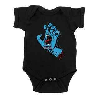 Screaming Hand Santa Cruz Baby One Piece Bodysuit Black