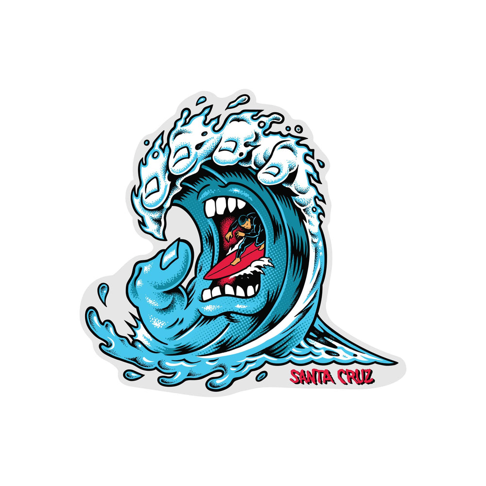 Screaming Wave 4.25in Pack | Skate Stickers | Santa Cruz Canada