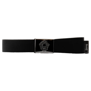 Bonehead Flame Creature Web Belt Black