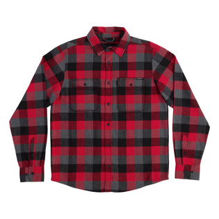 Belmont Mens Independent Longsleeve Flannel Shirt Brown/Black