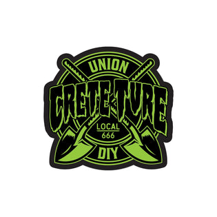 Crete-Ture DIY 4in Creature Stickers (25 Pack) Green/Black
