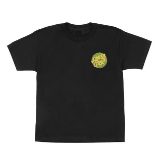 Scrawl Fill Dot Youth Santa Cruz T-Shirt Black