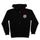 Scrawl Dot Womens Santa Cruz Zip Hoodie Black