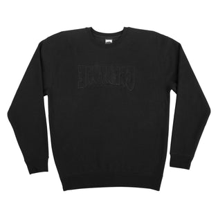 Mirror Logo Mens Creature Crew Neck Sweatshirt Black