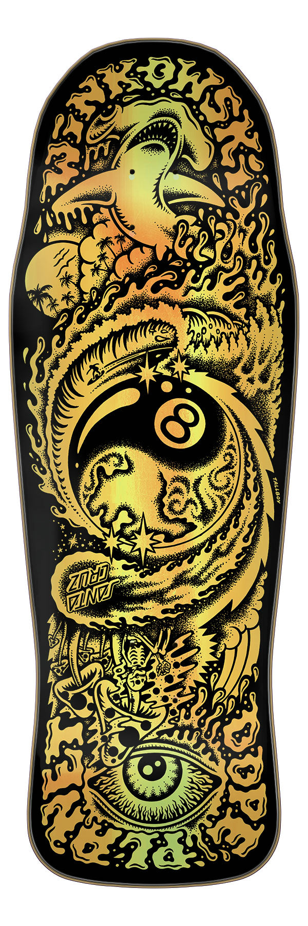 レビューの多い高評価商品特集！ 10.34in Winkowski Dope Planet Gold Foil | Shaped Skateboard スケートボード