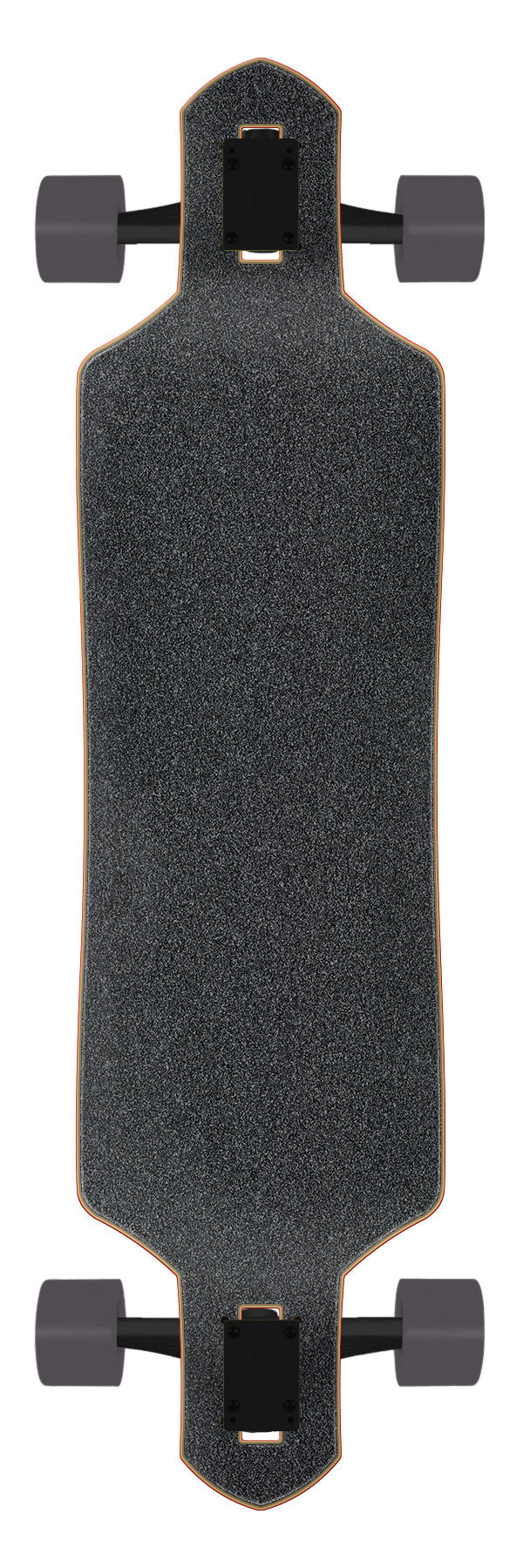 Screaming Scratched Hand Dot 9in | Drop Through Longboard | Santa