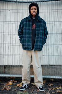 Hideout Check Pattern Mens Jacket | Brushed Wool | Santa