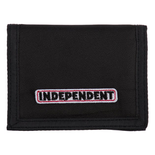 Velcro Bar Logo Independent Wallet Black