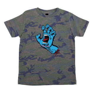 Screaming Hand Front Kids Santa Cruz T-Shirt Black