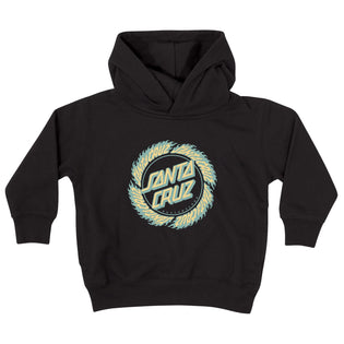 Flame Ringed Dot Kids Santa Cruz Hoodie Black