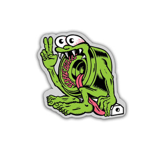 Curb Creature 2.5in Slime  Balls Stickers (25 Pack) Green