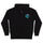 Wave Dot Mens Santa Cruz Zip Hoodie Black w/Teal