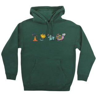 Skate Like a Girl Unisex Santa Cruz Hoodie Alpine Green