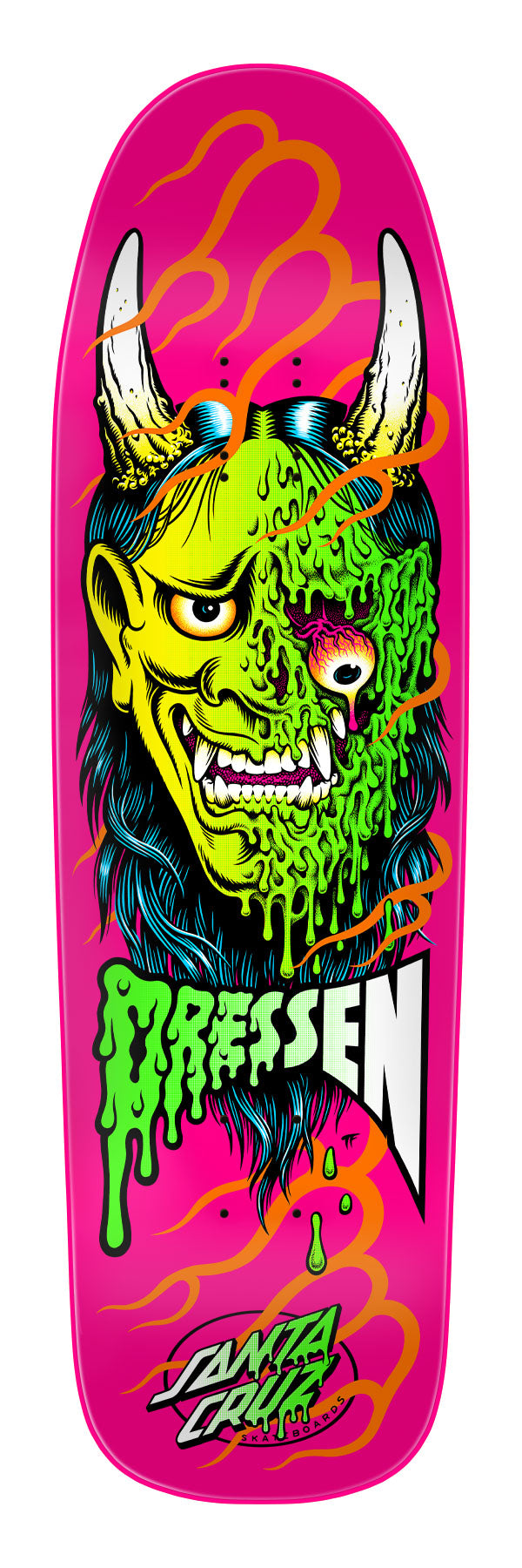 SANTA CRUZ Dressen Hannya Mask スケボーデッキ 9.30in Dressen Hannya Mask Deck | Shaped Skateboards | Santa