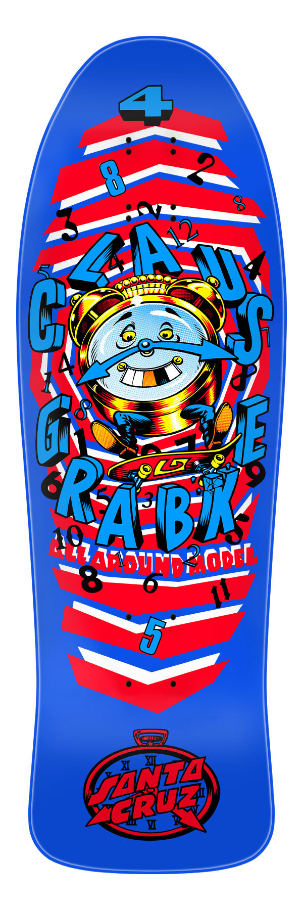 9.89in Grabke All Around Reissue Deck | Shaped 80s Skateboard