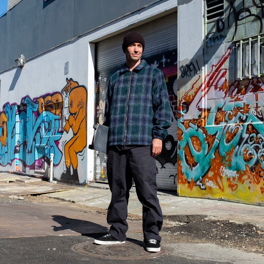 Hideout Check Pattern Mens Jacket | Brushed Wool | Santa Cruz
