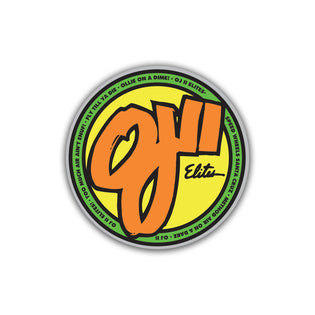 OJII Mini 2in OJ Stickers (25 Pack) Orange