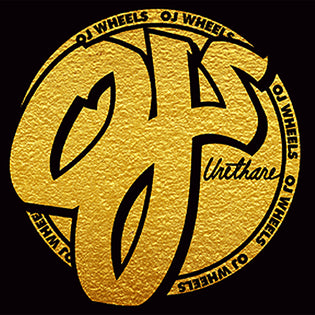 48in Gold OJ Wheels Banner Gold/Black
