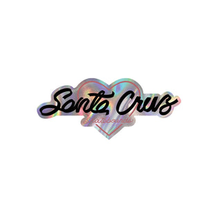 Love Script Holographic 4.5in Santa Cruz Stickers (25 Pack) Holographic