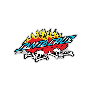 Salba Voodoo Pit 4.25in Santa Cruz Stickers (25 Pack) Blue/Red