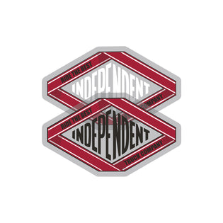 Scroll 2 3.75in Independent Stickers (25 Pack) Assorted Color