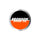 Spot Logo Silver Foil 4in Bronson Stickers (25 Pack) Black/Orange