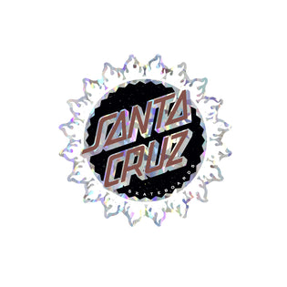 Outburst Silver 3.5in Santa Cruz Holographic Sticker (5 Pack) Holographic