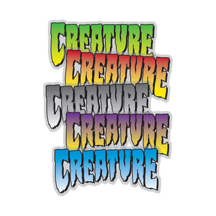 Logo 5.25in Creature Sticker (5 Pack) Assorted Color