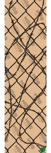 9in Santa Cruz Jammer Fence Clear Mob Skateboard Griptape Graphic
