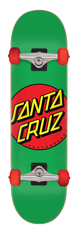 7.80in Mid Classic Dot Santa Cruz Complete Skateboard