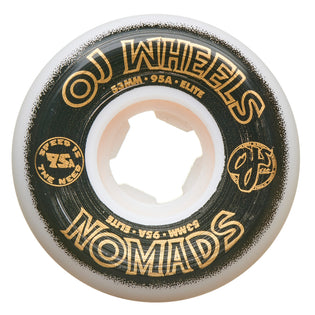 53mm Elite Nomads 95a OJ Skateboard Wheels White