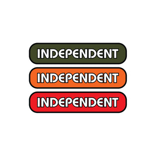 B/C Groundwork 4in Independent Stickers (25 Pack) Assorted Color