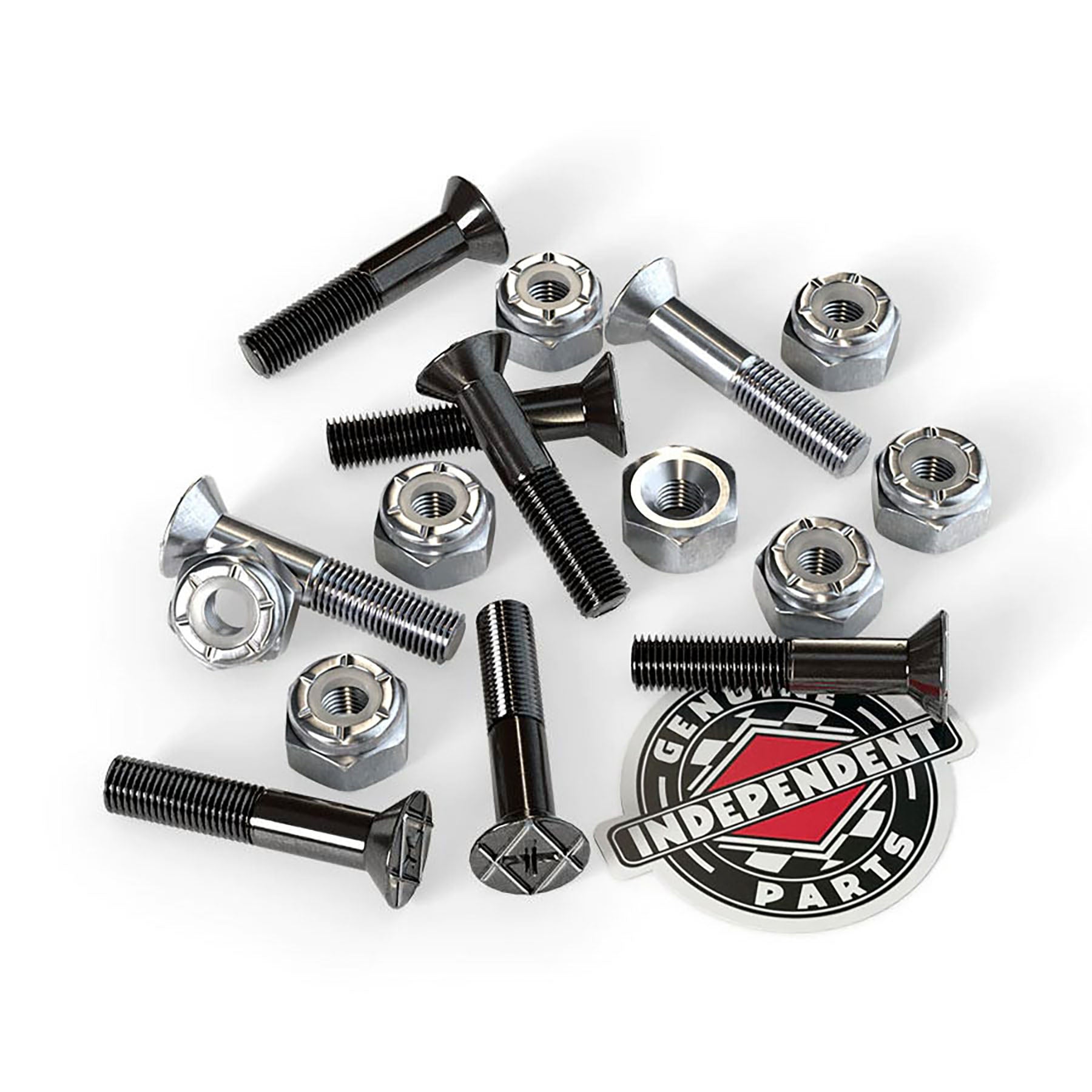 トップス 00s independent parker black iron cross Black & Silver 1in Phillips Skate Hardware | Genuine Parts