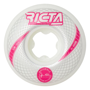 53mm Shanahan Vortex Naturals Round 101a Ricta Skateboard Wheels White