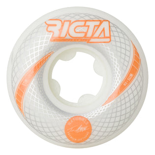 52mm Asta Vortex Naturals Slim 101a Ricta Skateboard Wheels White